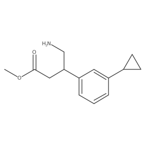 Methyl 4-amino-3-(3-cyclopropylphenyl)butanoate Structure