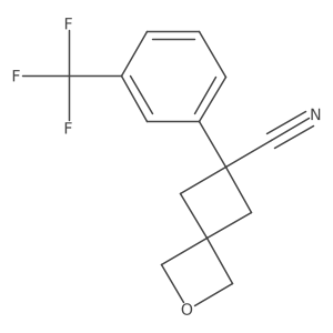 6-[3-(Trifluoromethyl)phenyl]-2-oxaspiro[3.3]heptane-6-carbonitrile Structure