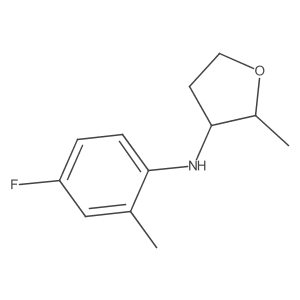N-(4-Fluoro-2-methylphenyl)-2-methyloxolan-3-amine Structure