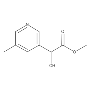 Methyl 2-hydroxy-2-(5-methylpyridin-3-yl)acetate结构式