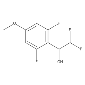 1-(2,6-Difluoro-4-methoxyphenyl)-2,2-difluoroethan-1-ol结构式