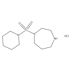 1-(Piperidin-1-ylsulfonyl)-1,4-diazepane hydrochloride结构式