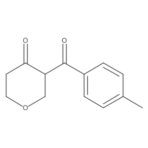 3-(4-Methylbenzoyl)dihydro-2H-pyran-4(3H)-one Structure
