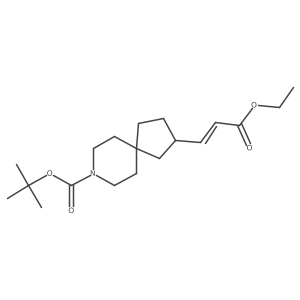 (E)-tert-Butyl 2-(3-ethoxy-3-oxoprop-1-en-1-yl)-8-azaspiro[4.5]decane-8-carboxylate Structure