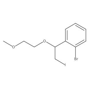 1-Bromo-2-[2-iodo-1-(2-methoxyethoxy)ethyl]benzene Structure
