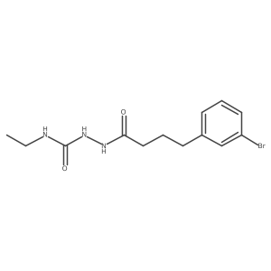 2-[4-(3-Bromophenyl)butanoyl]-N-ethylhydrazinecarboxamide结构式