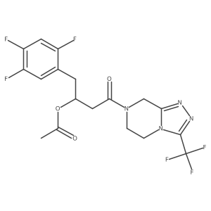 3-Desamino Acetoxy Sitagliptin Structure