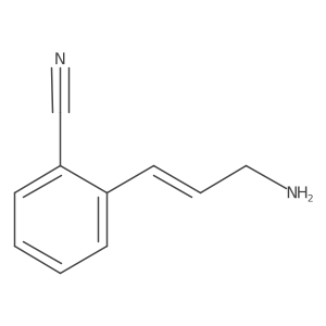 2-(3-Aminoprop-1-en-1-yl)benzonitrile Structure