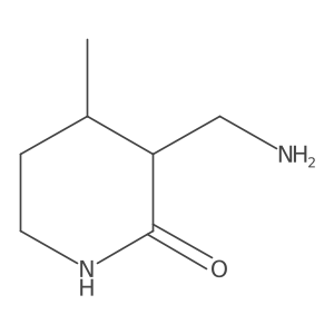 3-(Aminomethyl)-4-methylpiperidin-2-one Structure