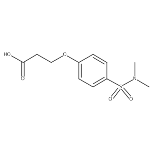 3-[4-[(Dimethylamino)sulfonyl]phenoxy]propanoic acid Structure