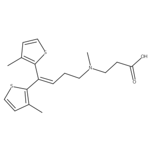I(2)-Alanine, N-[4,4-bis(3-methyl-2-thienyl)-3-buten-1-yl]-N-methyl-结构式