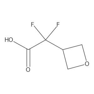 2,2-Difluoro-2-(oxetan-3-yl)acetic acid结构式