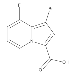 1-Bromo-8-fluoroimidazo[1,5-a]pyridine-3-carboxylic acid Structure