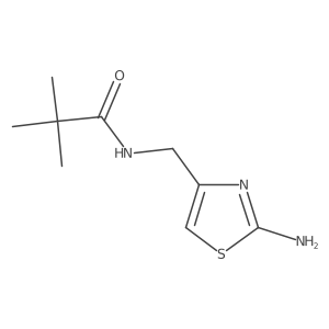 N-[(2-amino-1,3-thiazol-4-yl)methyl]-2,2-dimethylpropanamide结构式