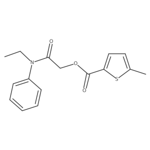 2-(Ethyl(phenyl)amino)-2-oxoethyl 5-methylthiophene-2-carboxylate Structure