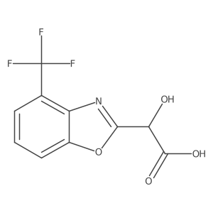 2-(Carboxy(hydroxy)methyl)-4-(trifluoromethyl)benzo[d]oxazole结构式