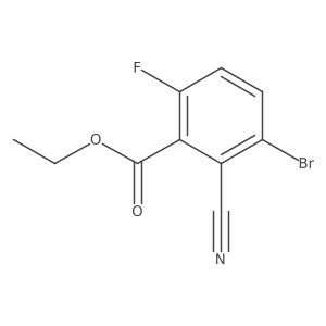 Ethyl 3-bromo-2-cyano-6-fluorobenzoate Structure