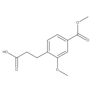 4-(2-Carboxyethyl)-3-methoxybenzoic acid methyl ester结构式