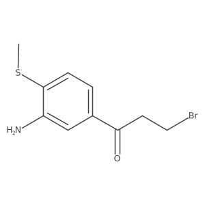 1-(3-Amino-4-(methylthio)phenyl)-3-bromopropan-1-one Structure