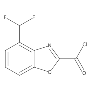 4-(Difluoromethyl)benzo[d]oxazole-2-carbonyl chloride结构式