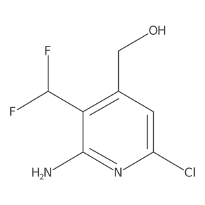 (2-Amino-6-chloro-3-(difluoromethyl)pyridin-4-yl)methanol Structure