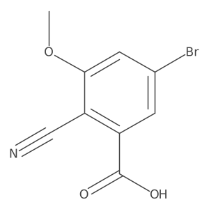 5-bromo-2-cyano-3-methoxy-benzoic acid结构式