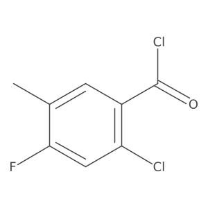 2-Chloro-4-fluoro-5-methylbenzoyl chloride Structure