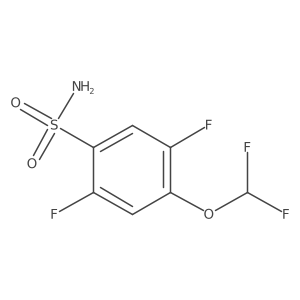 4-(Difluoromethoxy)-2,5-difluorobenzenesulfonamide结构式