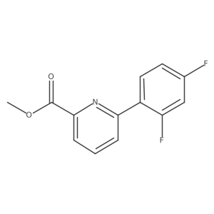 Methyl 6-(2,4-difluorophenyl)picolinate结构式