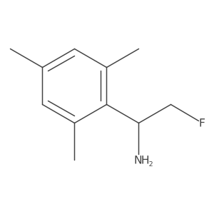 2-Fluoro-1-(2,4,6-trimethylphenyl)ethan-1-amine Structure