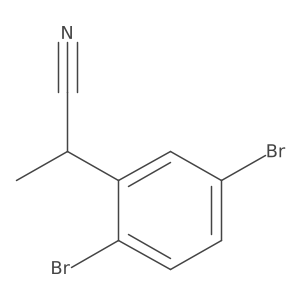 2-(2,5-Dibromophenyl)propanenitrile结构式