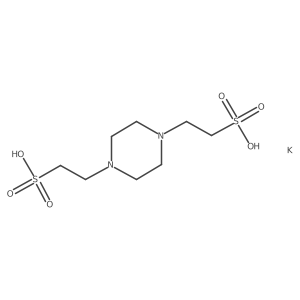 1,4-Piperazinediethanesulfonic acid, potassium salt (1:1)结构式