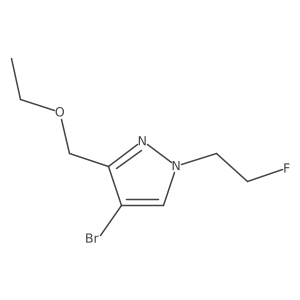 4-bromo-3-(ethoxymethyl)-1-(2-fluoroethyl)-1H-pyrazole Structure