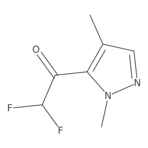 1-(1,4-dimethyl-1H-pyrazol-5-yl)-2,2-difluoroethan-1-one结构式
