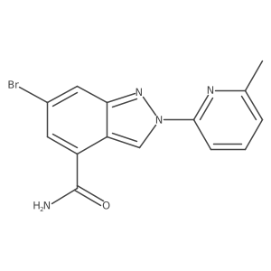 6-Bromo-2-(6-methyl-2-pyridinyl)-2H-indazole-4-carboxamide Structure