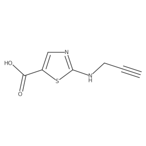 2-[(Prop-2-yn-1-yl)amino]-1,3-thiazole-5-carboxylic acid Structure