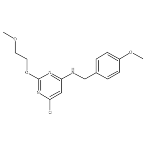 6-chloro-N-(4-methoxybenzyl)-2-(2-methoxyethoxy)pyrimidin-4-amine Structure