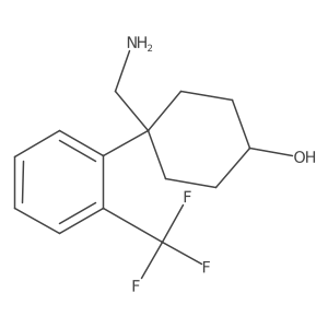 4-(Aminomethyl)-4-[2-(trifluoromethyl)phenyl]cyclohexan-1-ol Structure