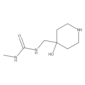 1-((4-Hydroxypiperidin-4-yl)methyl)-3-methylurea Structure