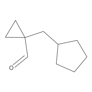 1-(Cyclopentylmethyl)cyclopropane-1-carbaldehyde Structure