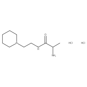 2-amino-N-[2-(piperidin-1-yl)ethyl]propanamide dihydrochloride Structure