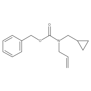 benzyl N-(cyclopropylmethyl)-N-(prop-2-en-1-yl)carbamate结构式