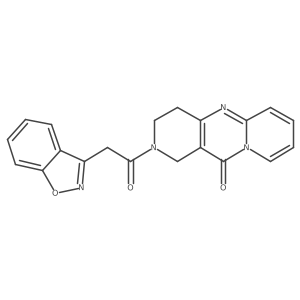 2-(2-(benzo[d]isoxazol-3-yl)acetyl)-3,4-dihydro-1H-dipyrido[1,2-a:4',3'-d]pyrimidin-11(2H)-one结构式