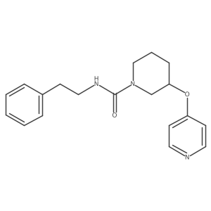 N-(2-phenylethyl)-3-(pyridin-4-yloxy)piperidine-1-carboxamide Structure