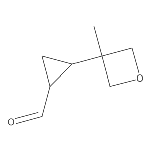 2-(3-Methyloxetan-3-yl)cyclopropane-1-carbaldehyde Structure