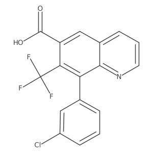 8-(3-Chlorophenyl)-7-(trifluoromethyl)quinoline-6-carboxylic acid Structure
