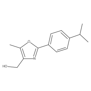 (2-(4-Isopropylphenyl)-5-methyloxazol-4-yl)methanol Structure