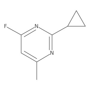 2-Cyclopropyl-4-fluoro-6-methylpyrimidine结构式