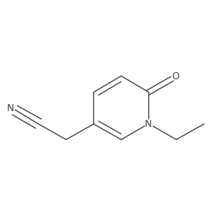 2-(1-Ethyl-6-oxo-1,6-dihydro-3-pyridyl)acetonitrile Structure