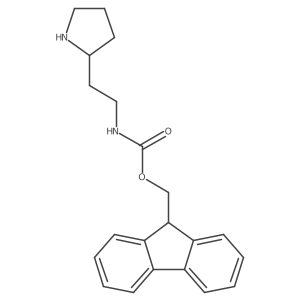 (9H-fluoren-9-yl)methyl N-{2-[(2R)-pyrrolidin-2-yl]ethyl}carbamate结构式